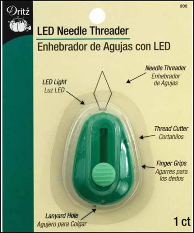LED Needle Threader with Cutter By DRITZ