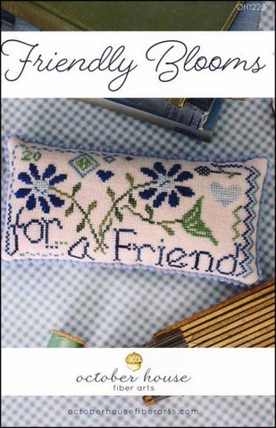 Friendly Blooms by October House Counted Cross Stitch Pattern