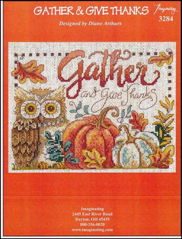 Gather & Give Thanks by Imaginating Counted Cross Stitch Pattern