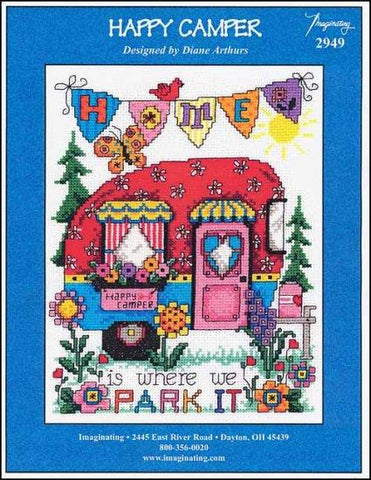 Happy Camper by Imaginating Counted Cross Stitch Pattern