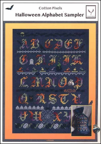 Halloween Alphabet Sampler by Cotton Pixels Counted Cross Stitch Pattern