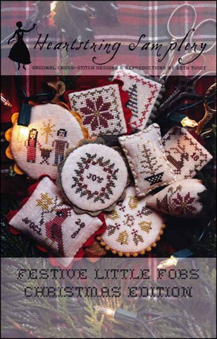 Festive Little Fobs Christmas Edition by Heartstring Samplery Counted Cross Stitch Pattern