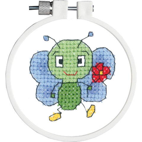 Bug and Flower Janlynn/Kid Stitch Mini Counted Cross Stitch Kit 3