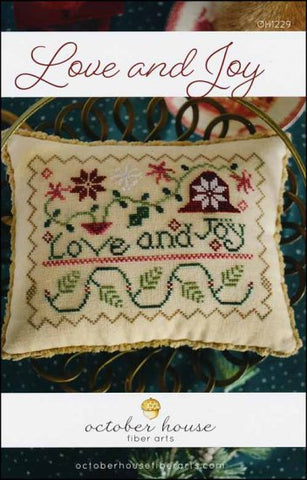 Love And Joy by October House Counted Cross Stitch Pattern