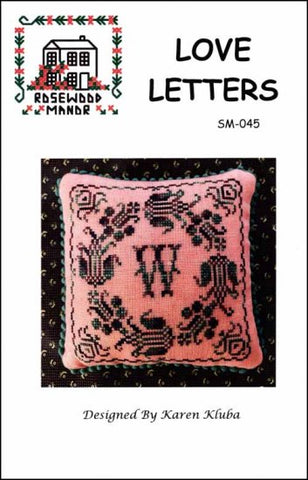 Love Letters Alphabet by Rosewood Manor Counted Cross Stitch Pattern