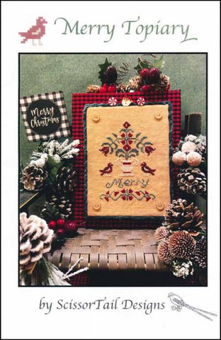 Merry Topiary By Scissor Tail Designs Counted Cross Stitch Pattern