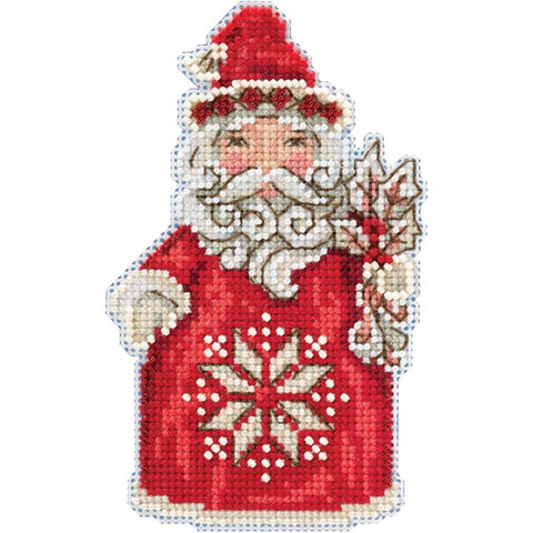 CHRISTMAS NORDIC SANTA by Jim Shore Counted Cross Stitch Kit -Mill Hill