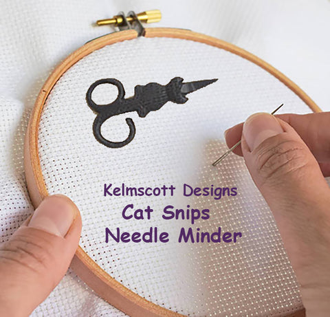 Cat Snips NEEDLE MINDER By Kelmscott Designs