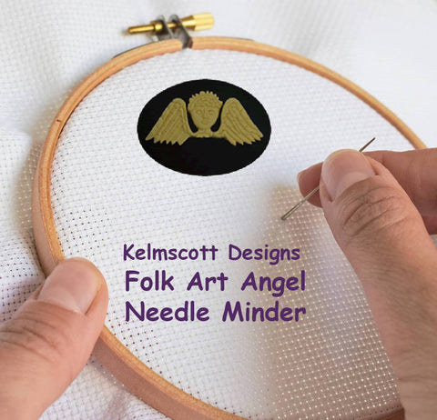 Folk Art Angel NEEDLE MINDER By Kelmscott Designs