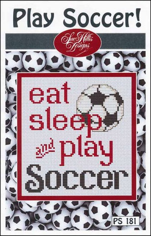 Play Soccer by Sue Hillis Designs Counted Cross Stitch Pattern