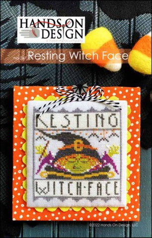 Resting Witch Face by Hands on Design Counted Cross Stitch Pattern