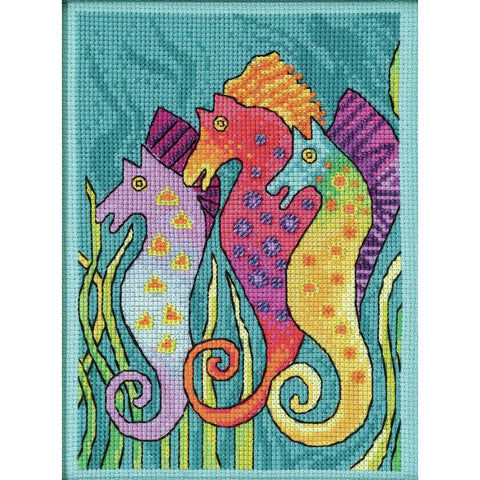 Laurel Burch Sea Horses by Mill Hill Counted Cross Stitch Kit