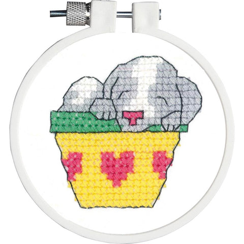 Rainy Day Elephant Janlynn/Kid Stitch Mini Counted Cross Stitch