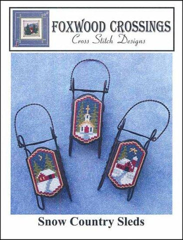 Snow Country Sleds by Foxwood Crossings Counted Cross Stitch Pattern