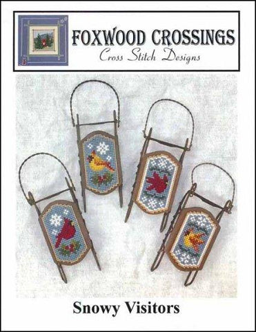 Snowy Visitors by Foxwood Crossings Counted Cross Stitch Pattern