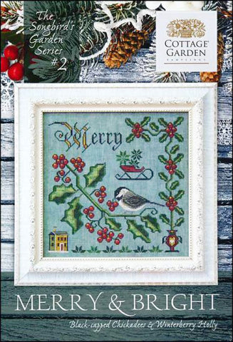 Songbird Garden Series 2: Merry & Bright by Cottage Garden Samplings Counted Cross Stitch Pattern
