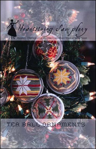 Tea Ball Ornaments by Heartstring Samplery Counted Cross Stitch Pattern