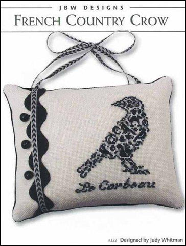French Country Crow by JBW Designs Counted Cross Stitch Pattern