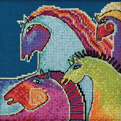 Laurel Burch Wild Horses by Mill Hill Counted Cross Stitch Kit