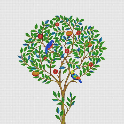 Kelmscott Tree by William Morris Counted Cross Stitch Pattern