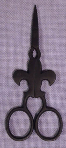 Kelmscott Design's Fleur-de-Lys Black Scissors