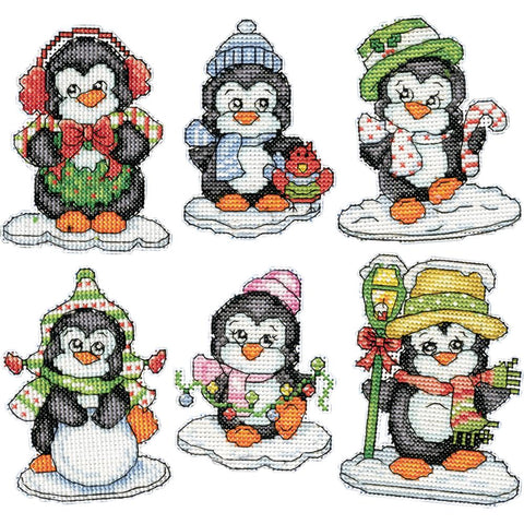 Penguins on Ice Ornaments by Design Works Counted Cross Stitch Kit 2