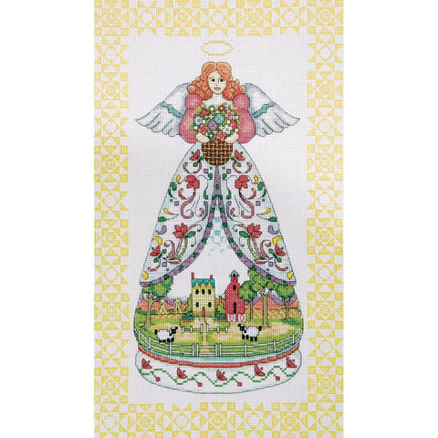 Summer Angel by Jim Shore for Design Works Counted Cross Stitch Kit -Mill Hill