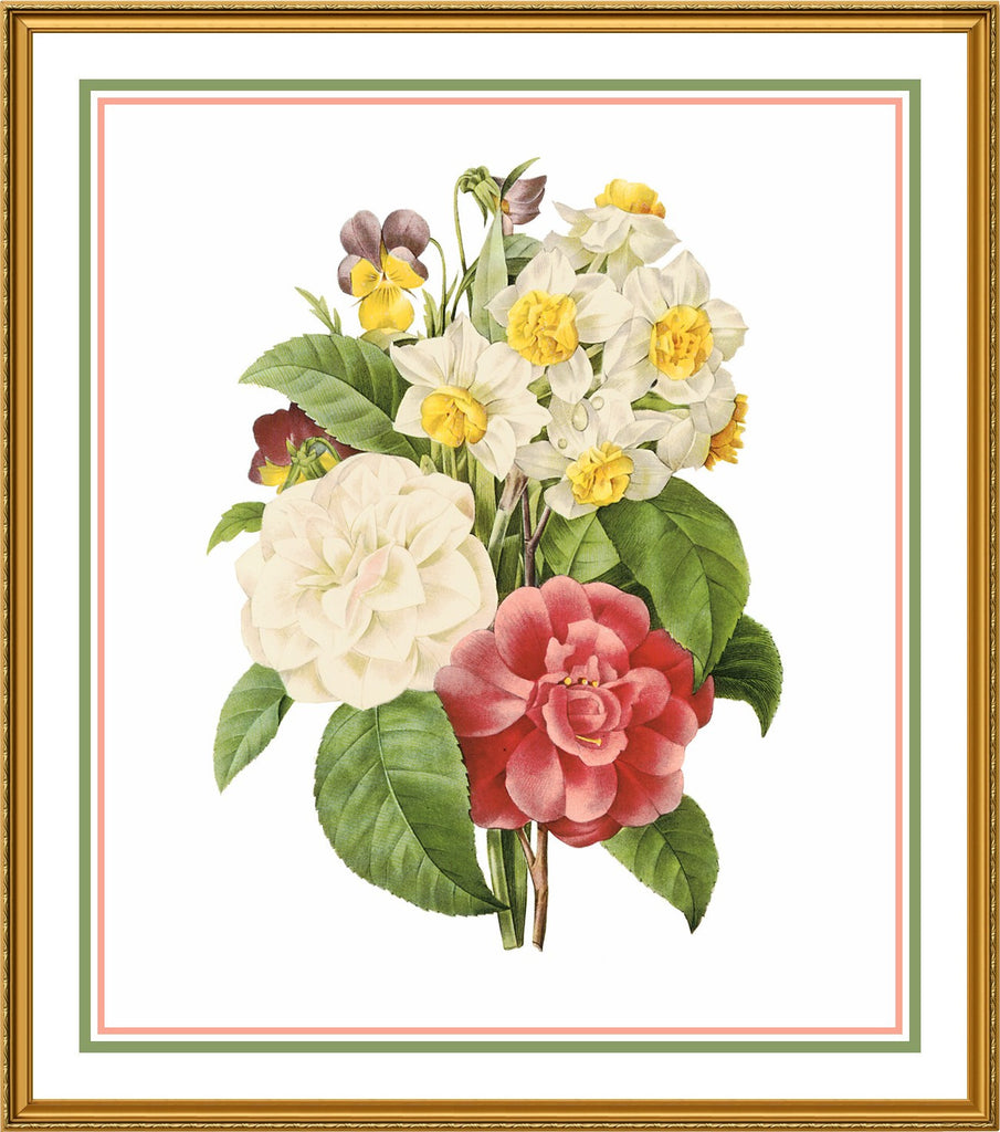 PIERRE JOSEPH REDOUTE INSPIRED Counted Cross Stitch Charts Patterns