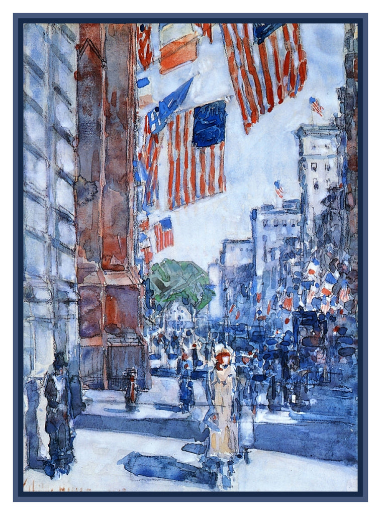 FREDERICK CHILDE HASSAM INSPIRED Counted Cross Stitch Charts Patterns