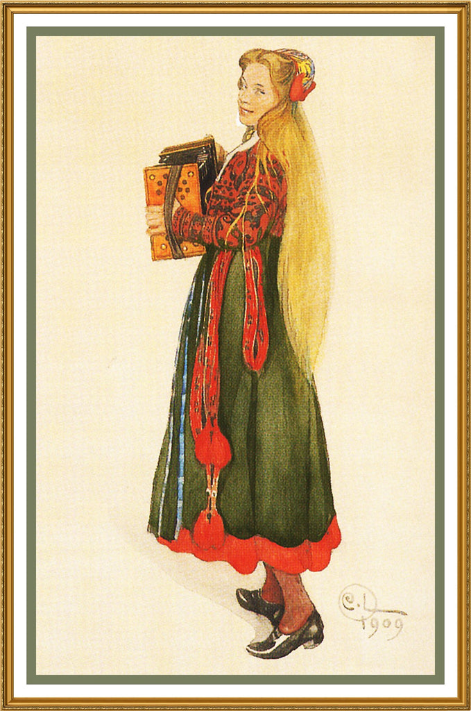 CARL LARSSON INSPIRED Counted Cross Stitch Charts Patterns