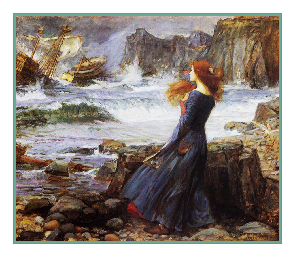 JOHN WILLIAM WATERHOUSE INSPIRED Counted Cross Stitch Charts Patterns