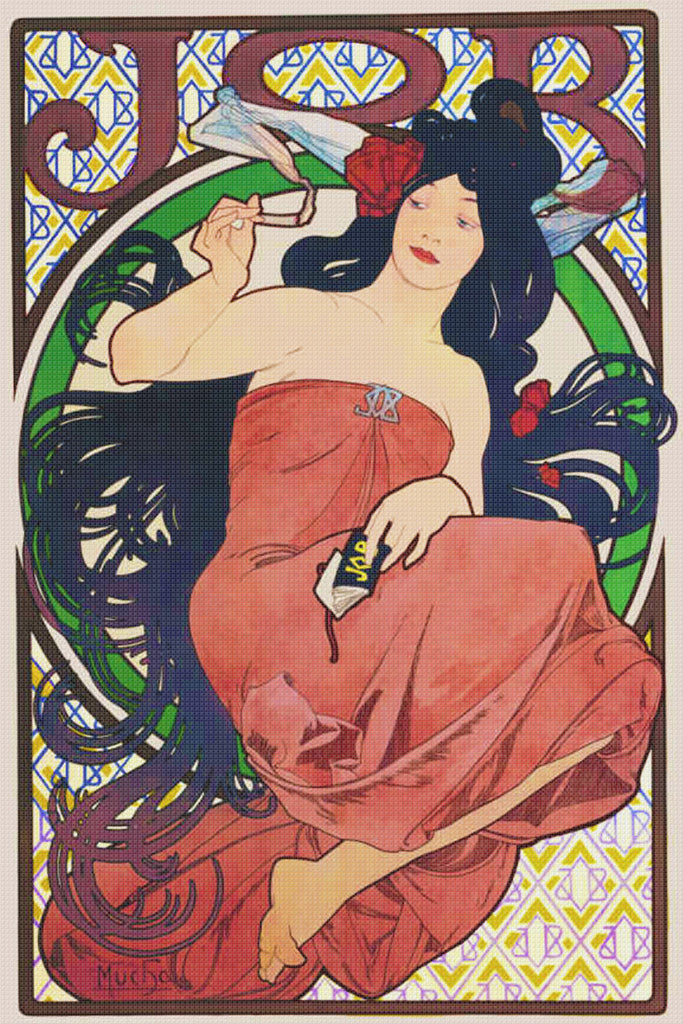 ALFONS MARIA MUCHA INSPIRED Orenco Originals  Counted Cross Stitch Patterns