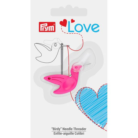 Prym Love Birdy Needle Threader-Pink