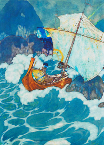 The Ship Hits a Rock Inspired by Edmund Dulac