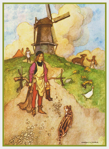 Puss n Boots by Warwick Goble Counted Cross Stitch Chart Graph Pattern