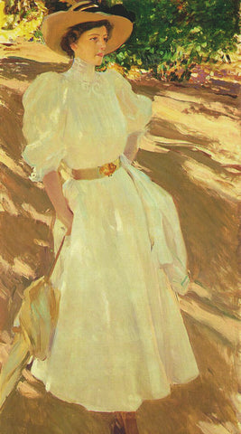 Maria at La Granja by Joaquin Sorolla y Bastida Counted Cross Stitch Pattern