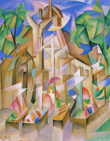 The Cemetery by Alice Bailly Counted Cross Stitch Pattern