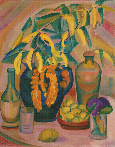 Still Life With Mimosas by Alice Bailly Counted Cross Stitch Pattern