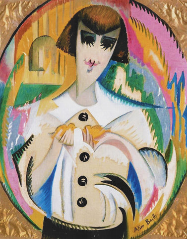Portrait of Raymonde Naville by Alice Bailly Counted Cross Stitch Pattern