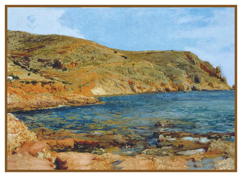 The Coast at Javea by Joaquin Sorolla y Bastida Counted Cross Stitch Pattern