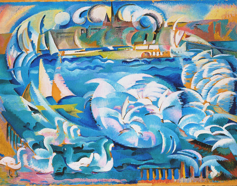 Geneva Harbor by Alice Bailly Counted Cross Stitch Pattern
