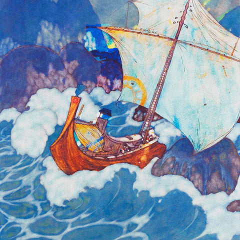 The Ship Hits a Rock Detail Inspired by Edmund Dulac