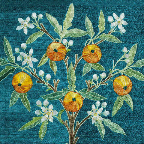Orange Tree Detail By May Morris Counted Cross Stitch Pattern