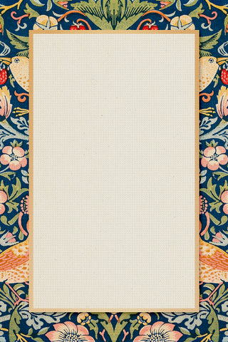 Frame To Stitch Wm. Morris Strawberry Thief Counted Cross Stitch Chart Pattern