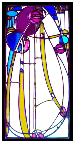 Stylized Rose Inspired by Charles Rennie Mackintosh Counted Cross Stitch Pattern
