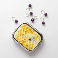 Honey Bee Stitch NEEDLE CASE NEEDLE or STITCH MARKER STORAGE - ORGANIZER