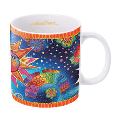 14 oz Ceramic Mug - Laurel Burch Celestial Magic From Rain Capers
