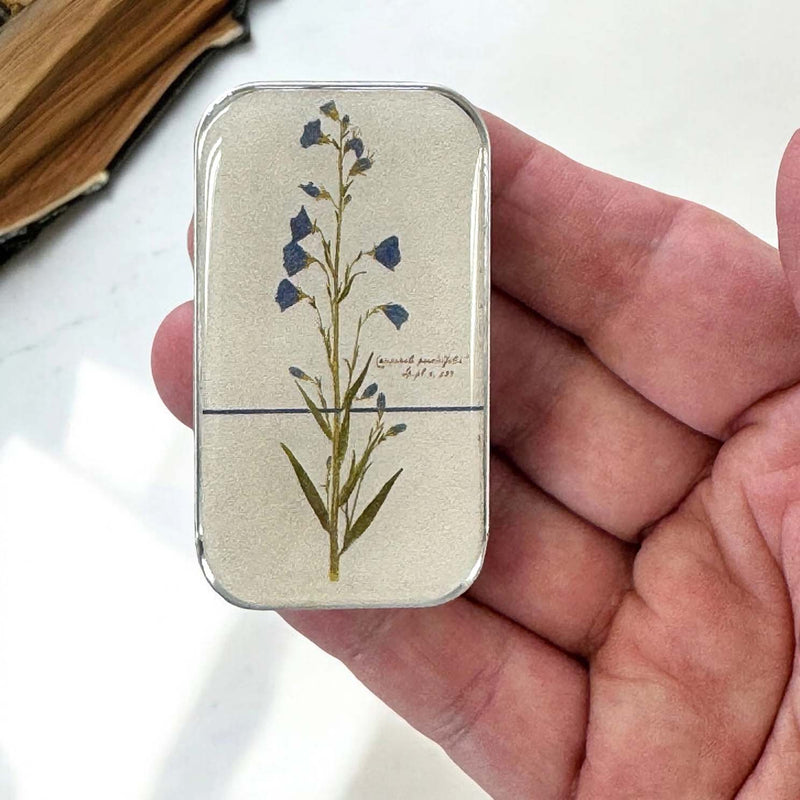 Bell Flower Tin NEEDLE CASE NEEDLE ORGANIZER-Large