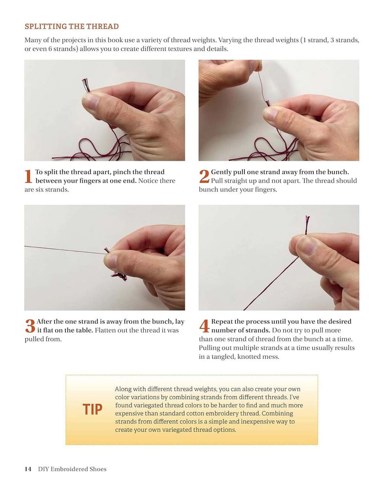 Diy Embroidered Shoes- Hand Embroidery Diy Book by Melissa Galbraith