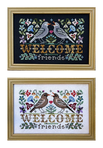 Wildflower Welcome by Tellin Emblem Counted Cross Stitch Pattern